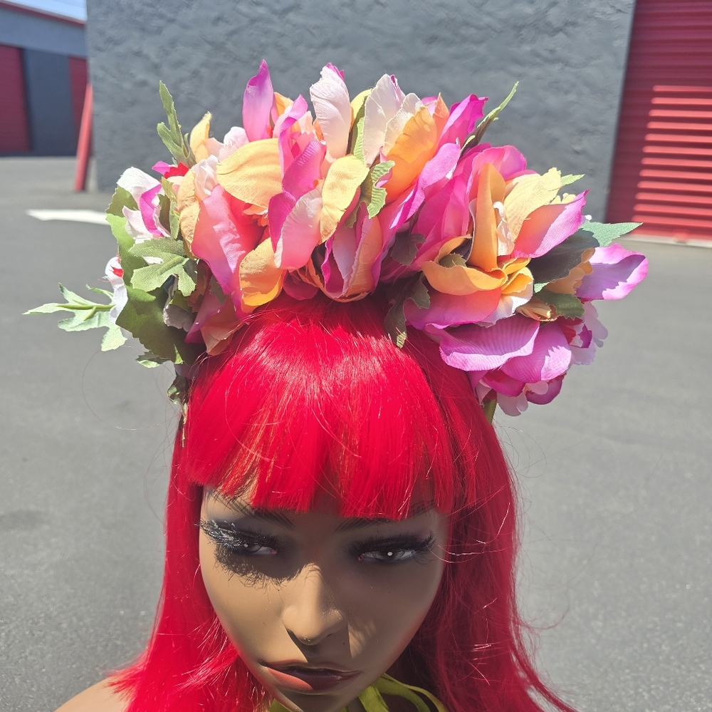Tie On Floral Crown